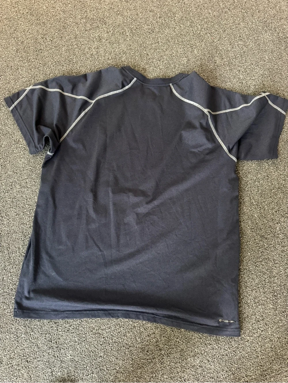 The North Face Men’s Navy Short-Sleeve Crew Tee with Contrast Seams